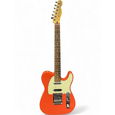 Used Fender Deluxe Nashville Telecaster Fiesta Red Solid Body Electric Guitar