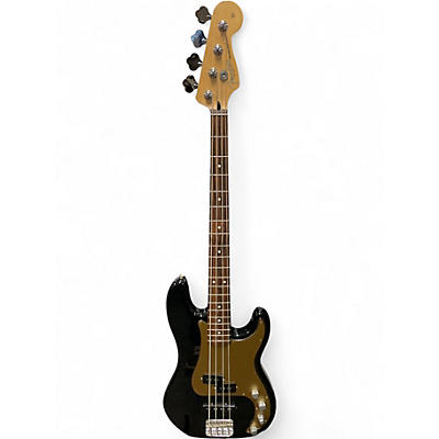 Used Fender Deluxe PJ Bass Black and Gold Electric Bass Guitar
