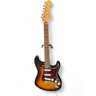 Used Fender Deluxe Player's Stratocaster 3 Color Sunburst Solid Body Electric Guitar