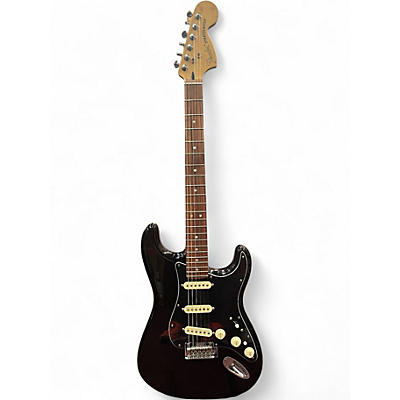 Used Fender Deluxe Player's Stratocaster Black Solid Body Electric Guitar