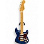 Used Fender Deluxe Players Stratocaster Blue Solid Body Electric Guitar Blue