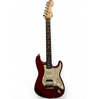 Fender Used Fender Deluxe Powerhouse Stratocaster HSS Candy Apple Red Solid Body Electric Guitar