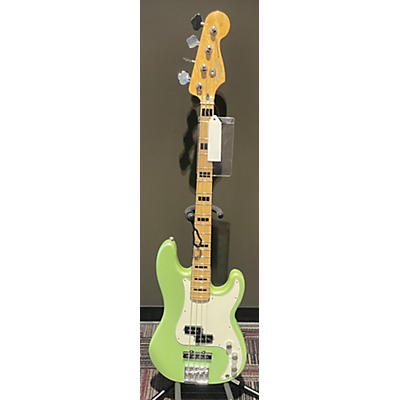 Used Fender Deluxe Precision Bass Special Green Electric Bass Guitar