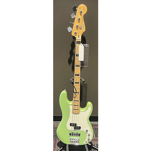 Used Fender Deluxe Precision Bass Special Green Electric Bass Guitar Green