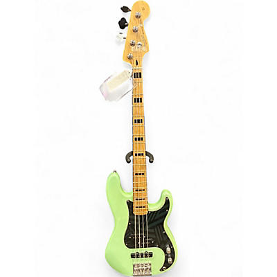 Used Fender Deluxe Precision Bass Special Surf Green Electric Bass Guitar