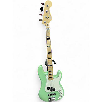 Used Fender Deluxe Precision Bass Special Surf Green Electric Bass Guitar