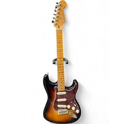 Used Fender Deluxe Roadhouse Stratocaster 3 Color Sunburst Solid Body Electric Guitar