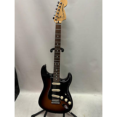 Used Fender Deluxe Roadhouse Stratocaster 3 Tone Sunburst Solid Body Electric Guitar