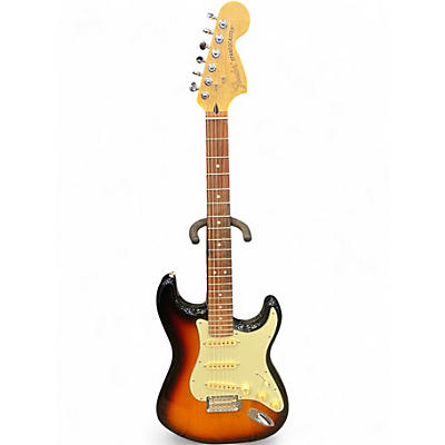 Used Fender Deluxe Roadhouse Stratocaster 3 Tone Sunburst Solid Body Electric Guitar