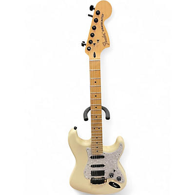 Used Fender Deluxe Roadhouse Stratocaster Olympic White Solid Body Electric Guitar