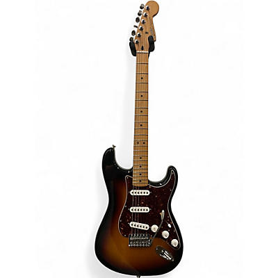 Used Fender Deluxe Roadhouse Stratocaster Sunburst Solid Body Electric Guitar