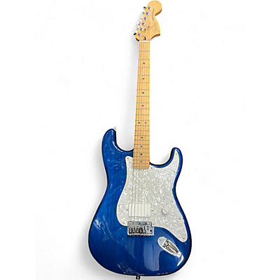 Used Fender Deluxe Strat (HEAVILY MODIFIED) BLUE Solid Body Electric Guitar