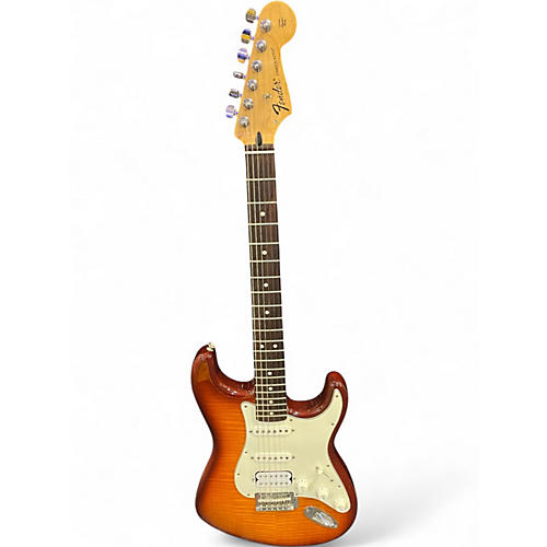Used Fender Deluxe Strat Plus HSS iOS Sienna Sunburst Solid Body Electric Guitar Sienna Sunburst