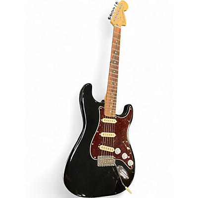 Used Fender Deluxe Stratocaster Black Solid Body Electric Guitar