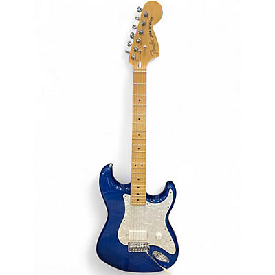 Used Fender Deluxe Stratocaster Blue Solid Body Electric Guitar