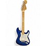 Used Fender Deluxe Stratocaster Blue Solid Body Electric Guitar Blue