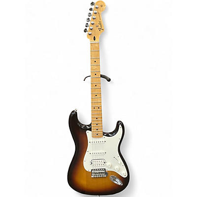 Used Fender Deluxe Stratocaster HSS 3 Color Sunburst Solid Body Electric Guitar