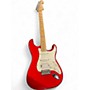 Used Fender Deluxe Stratocaster HSS Candy Apple Red Solid Body Electric Guitar Candy Apple Red