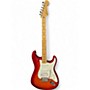 Used Fender Deluxe Stratocaster HSS Plus Top iOS Aged Cherry Burst Solid Body Electric Guitar Aged Cherry Burst