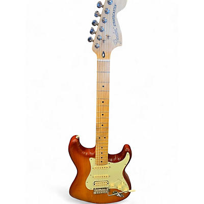 Used Fender Deluxe Stratocaster HSS Tobacco Sunburst Solid Body Electric Guitar