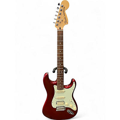 Used Fender Deluxe Stratocaster Red Solid Body Electric Guitar