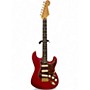 Used Fender Deluxe Stratocaster trans red Solid Body Electric Guitar trans red