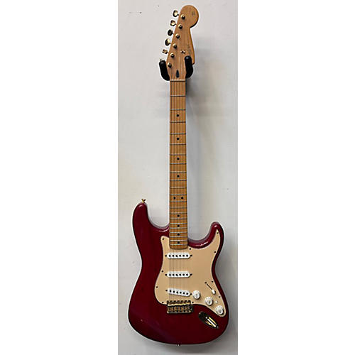 Used Fender Deluxe Super Stratocaster Crimson Red Trans Solid Body Electric Guitar Crimson Red Trans