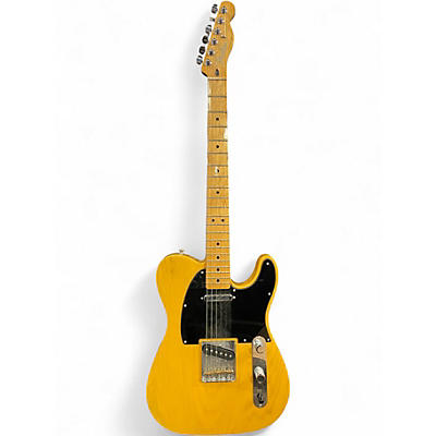 Used Fender Deluxe Telecaster Gold Solid Body Electric Guitar