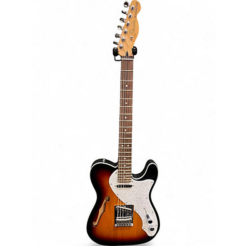 Used Fender Deluxe Thinline Telecaster 3 Color Sunburst Hollow Body Electric Guitar 3 Color Sunburst