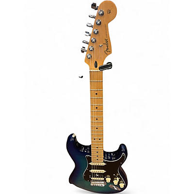 Used Fender Deluxe Triple Play Stratocaster HSS Blue Burst Solid Body Electric Guitar
