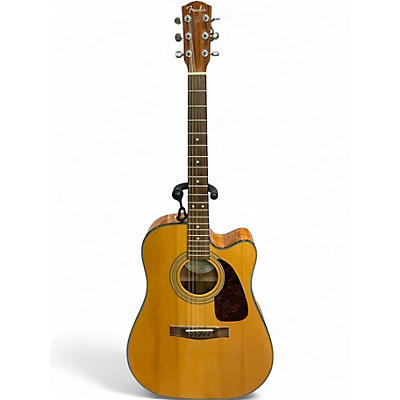 Used Fender Dg20ce Natural Acoustic Electric Guitar