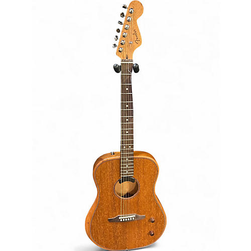 Used Fender Dreadnought All-Mahogany  Natural Acoustic Electric Guitar Natural