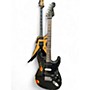 Used Fender Dual Mag II Strat Relic Black over Sunburst Solid Body Electric Guitar Black over Sunburst