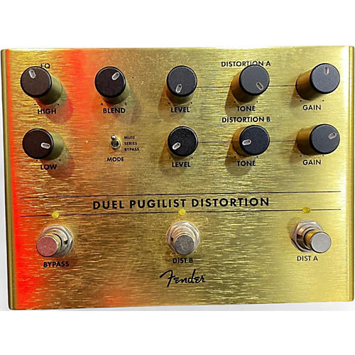 Used Fender Duel Pugilist Distortion Effect Pedal