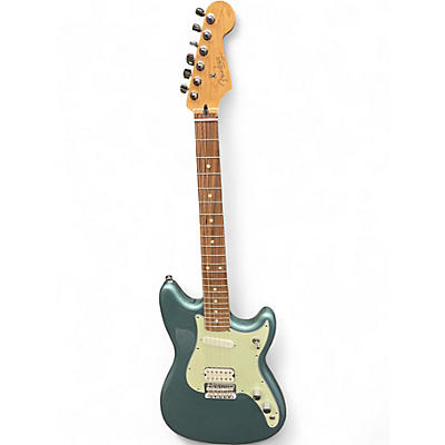 Used Fender Duo Sonic Blue Solid Body Electric Guitar
