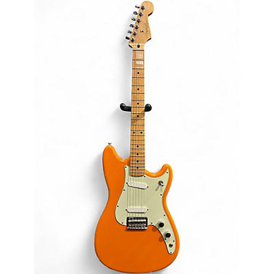 Used Fender Duo Sonic Capri Orange Solid Body Electric Guitar