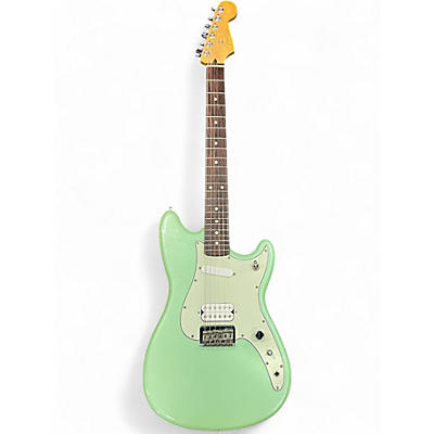 Used Fender Duo Sonic Green Solid Body Electric Guitar