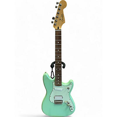 Used Fender Duo Sonic HS GREEN SPARKLE Solid Body Electric Guitar