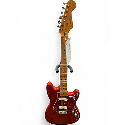 Used Fender Duo Sonic HS Metallic Candy Red Burst Solid Body Electric Guitar