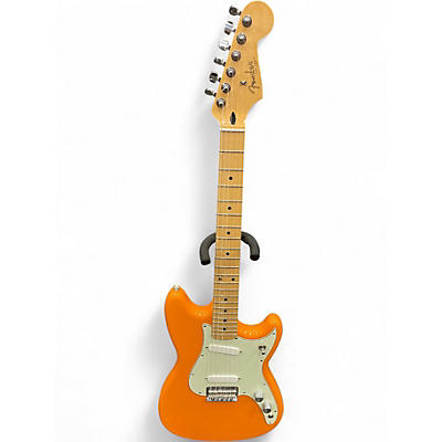 Used Fender Duo Sonic Orange Solid Body Electric Guitar