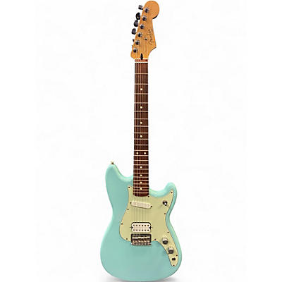Used Fender Duo Sonic Sonic Blue Solid Body Electric Guitar