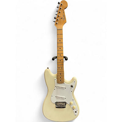 Used Fender Duo Sonic Vintage White Solid Body Electric Guitar