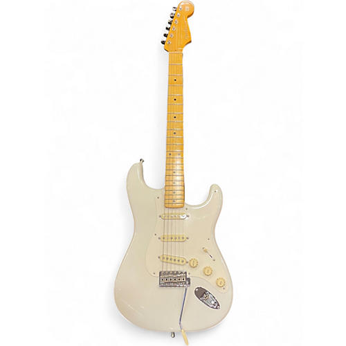 Used Fender EJ STRATOCASTER Olympic White Solid Body Electric Guitar Olympic White