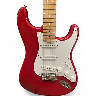 Used Fender ERIC CLAPTON STRATOCASTER RED Solid Body Electric Guitar