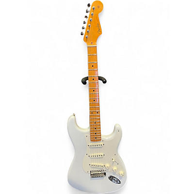 Used Fender ERIC JOHNSON STRATOCASTER White Blonde Solid Body Electric Guitar