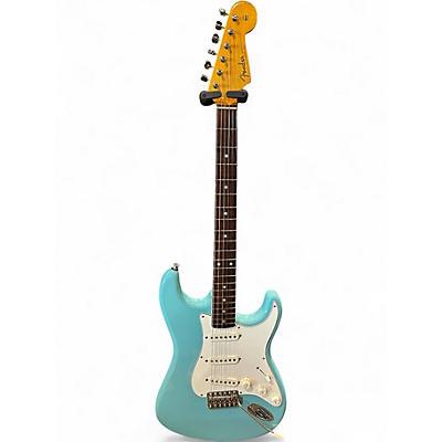 Used Fender Eric Johnson Signature Stratocaster Left Handed Tropical Turquoise Electric Guitar