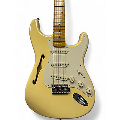 Fender Used Fender Eric Johnson Signature Stratocaster Thinline Vintage White Hollow Body Electric Guitar