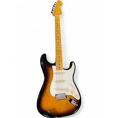 Used Fender Eric Johnson Stratocaster 2 Tone Sunburst Solid Body Electric Guitar