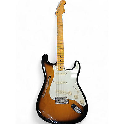 Fender Used Fender Eric Johnson Thinline Stratocaster 2 Tone Sunburst Hollow Body Electric Guitar