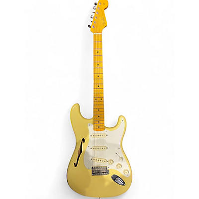 Fender Used Fender Eric Johnson Thinline Stratocaster Buttercream Hollow Body Electric Guitar